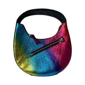 Bruce Glen RAINBOW METALLIC MINI EGG BAG. Sold Out Everywhere! Shoulder Bag HOBO